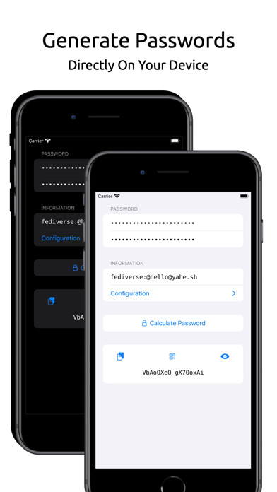 Emulate iPhone app calc.pw using MyAndroid
