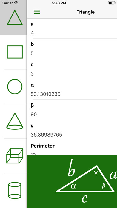 Emulate iPhone app CalcThagoras Geometry Solver using MyAndroid Emulate iPhone app CalcThagoras Geometry Solver using MyAndroid