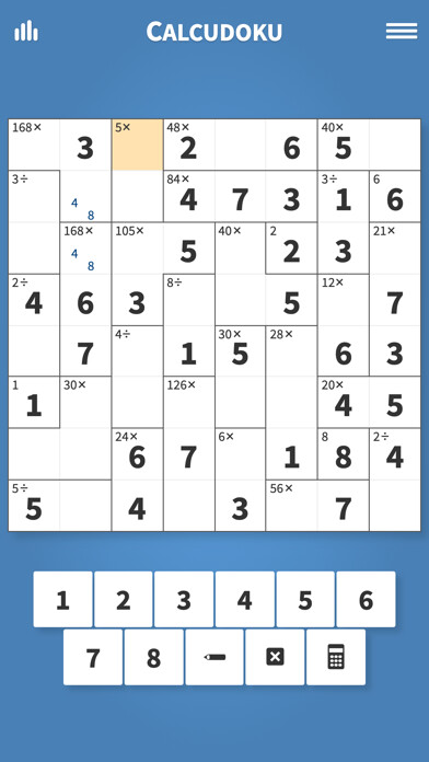 Emulate iPhone app Calcudoku · Math Logic Puzzles using MyAndroid Emulate iPhone app Calcudoku · Math Logic Puzzles using MyAndroid