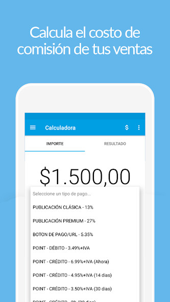 Run android online APK Calculadora Comisiones para MP/ML (No Oficial) from MyAndroid or emulate Calculadora Comisiones para MP/ML (No Oficial) using MyAndroid