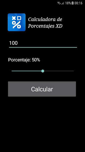 Run android online APK Calculadora de porcentajes XD from MyAndroid or emulate Calculadora de porcentajes XD using MyAndroid
