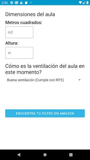 Run android online APK Calculadora HEPA from MyAndroid or emulate Calculadora HEPA using MyAndroid