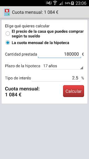 Run android online APK Calculadora Hipotecas from MyAndroid or emulate Calculadora Hipotecas using MyAndroid