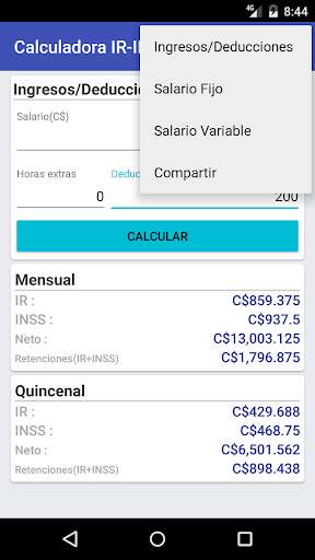 Run android online APK Calculadora IR-INSS-NIC from MyAndroid or emulate Calculadora IR-INSS-NIC using MyAndroid
