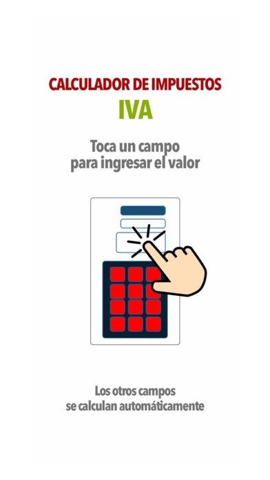 Emulate iPhone app Calculadora IVA Impuestos using MyAndroid