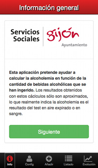 Emulate iPhone app Calculador alcoholemia using MyAndroid Emulate iPhone app Calculador alcoholemia using MyAndroid