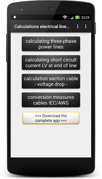 Run android online APK Calculate electrical line Lite from MyAndroid or emulate Calculate electrical line Lite using MyAndroid Run android online APK Calculate electrical line Lite from MyAndroid or emulate Calculate electrical line Lite using MyAndroid