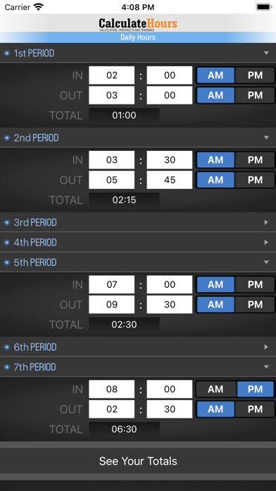 Emulate iPhone app Calculate Hours Worked using MyAndroid Emulate iPhone app Calculate Hours Worked using MyAndroid