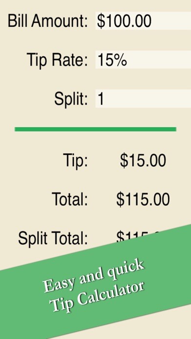 Emulate iPhone app Calculate Tip - Easy Restaurant Gratuity Calculator Free using MyAndroid