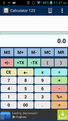 Emulate Android APK Calculator 123