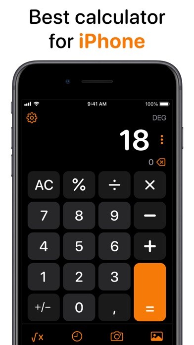 Emulate iPhone app Calculator Air - Calc Plus using MyAndroid