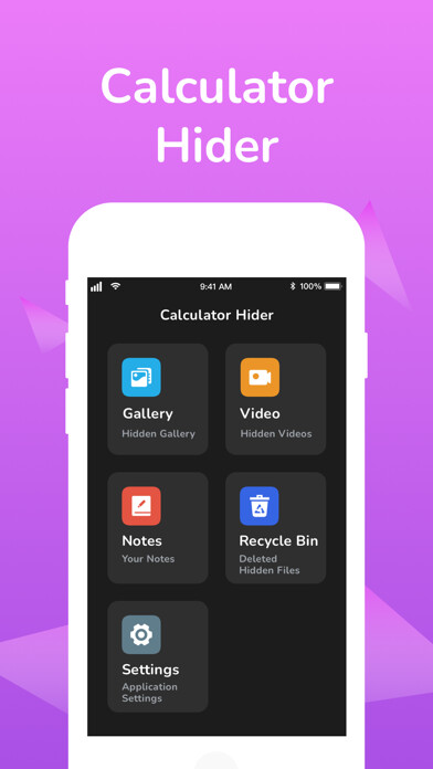 Emulate iPhone app Calculator Album Vault Hider using MyAndroid
