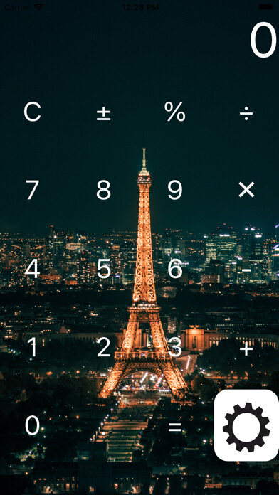 Emulate iPhone app Calculator Background HD using MyAndroid