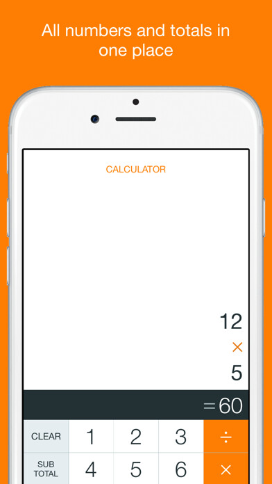 Emulate iPhone app Calculator Book using MyAndroid