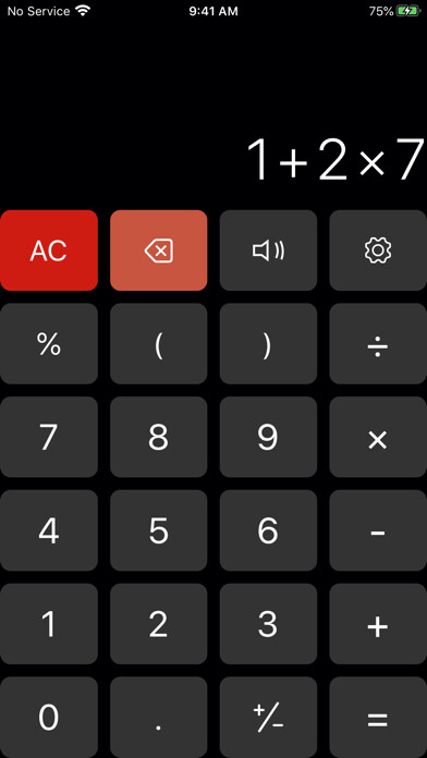 Emulate iPhone app Calculator - CalcRight using MyAndroid