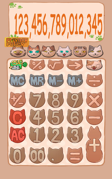 Run android online APK calculator f (Free version) from MyAndroid or emulate calculator f (Free version) using MyAndroid