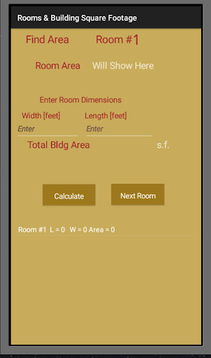Run android online APK Calculator For Area  Rooms & Buildings from MyAndroid or emulate Calculator For Area  Rooms & Buildings using MyAndroid