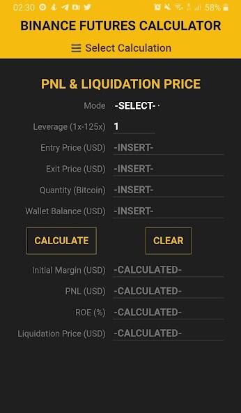 Run android online APK Calculator for Binance Futures (unofficial-pro) from MyAndroid or emulate Calculator for Binance Futures (unofficial-pro) using MyAndroid