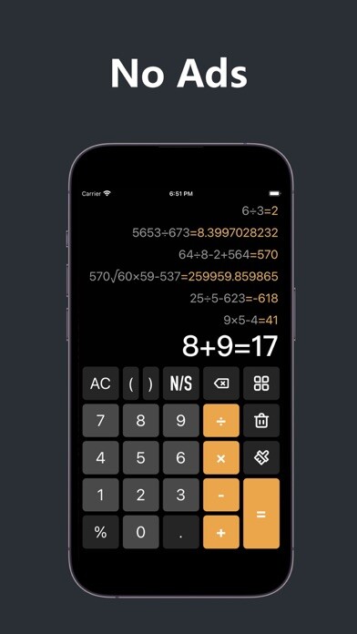 Emulate iPhone app Calculator for Pad using MyAndroid