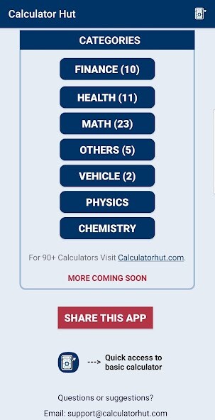 Run android online APK CalculatorHut 150+ Calculators from MyAndroid or emulate CalculatorHut 150+ Calculators using MyAndroid Run android online APK CalculatorHut 150+ Calculators from MyAndroid or emulate CalculatorHut 150+ Calculators using MyAndroid
