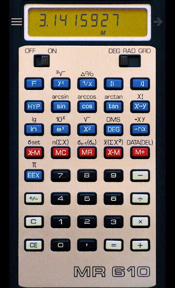 Run android online APK Calculator MR 610 from MyAndroid or emulate Calculator MR 610 using MyAndroid