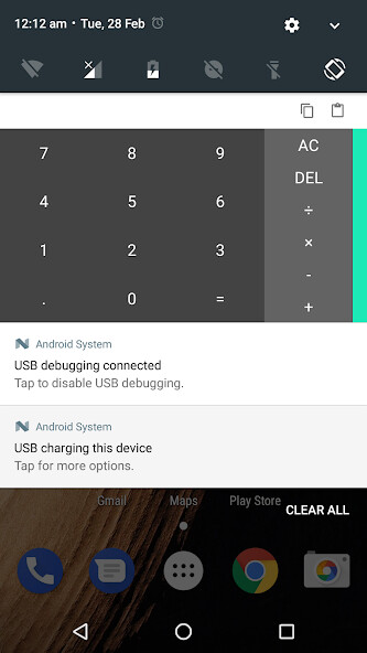 Run android online APK Calculator Notification from MyAndroid or emulate Calculator Notification using MyAndroid