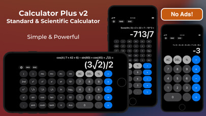 Emulate iPhone app Calculator Plus v2 using MyAndroid