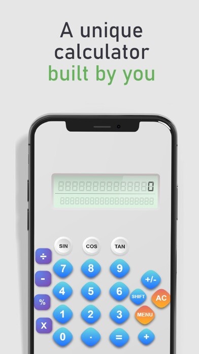 Emulate iPhone app Calculator Stellar using MyAndroid