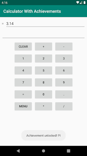 Run android online APK Calculator With Achievements from MyAndroid or emulate Calculator With Achievements using MyAndroid