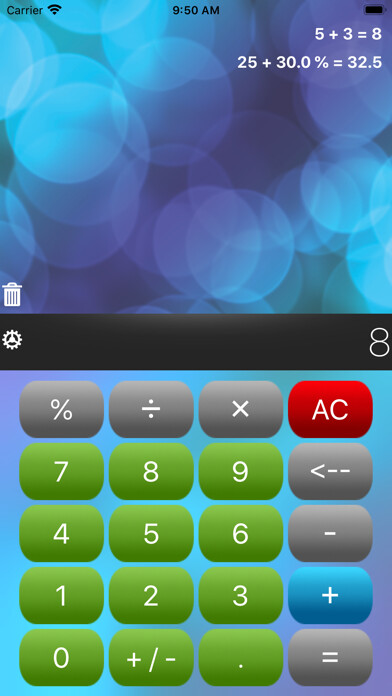Emulate iPhone app Calculette Pro using MyAndroid