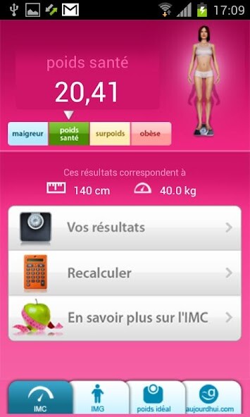 Run android online APK Calculez votre poids idéal from MyAndroid or emulate Calculez votre poids idéal using MyAndroid Run android online APK Calculez votre poids idéal from MyAndroid or emulate Calculez votre poids idéal using MyAndroid