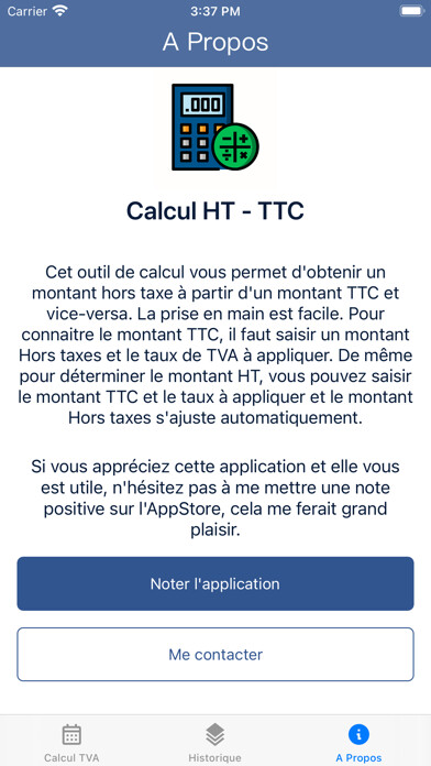 Emulate iPhone app Calcul HT - TTC using MyAndroid Emulate iPhone app Calcul HT - TTC using MyAndroid