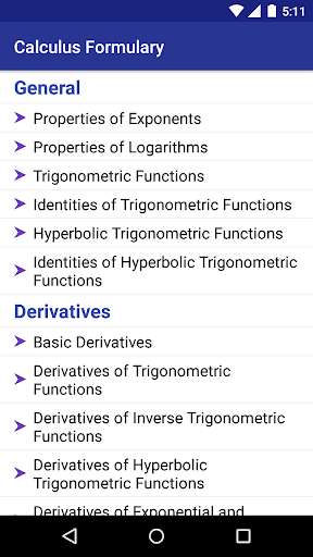 Emulate Android APK Calculus Formulary Emulate Android APK Calculus Formulary