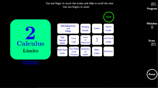 Run android online APK Calculus Tutorial 2 from MyAndroid or emulate Calculus Tutorial 2 using MyAndroid