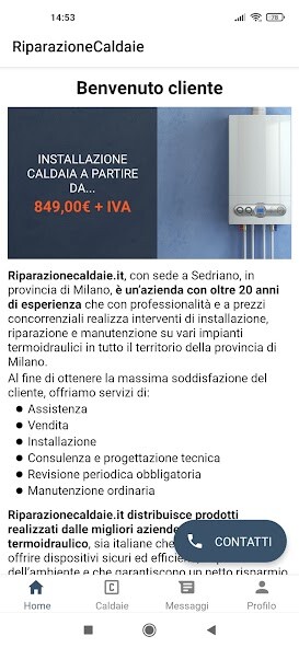Run android online APK Caldaie.it (di Giuseppe Cassia) from MyAndroid or emulate Caldaie.it (di Giuseppe Cassia) using MyAndroid