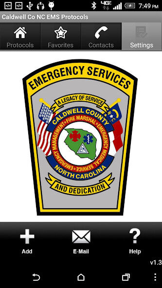 Emulate iPhone app Caldwell Co NC EMS Protocols using MyAndroid Emulate iPhone app Caldwell Co NC EMS Protocols using MyAndroid