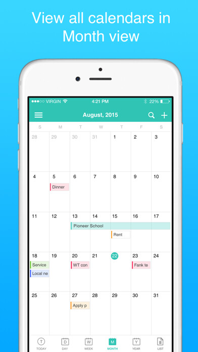 Emulate iPhone app Calenda: Calendar app using MyAndroid Emulate iPhone app Calenda: Calendar app using MyAndroid