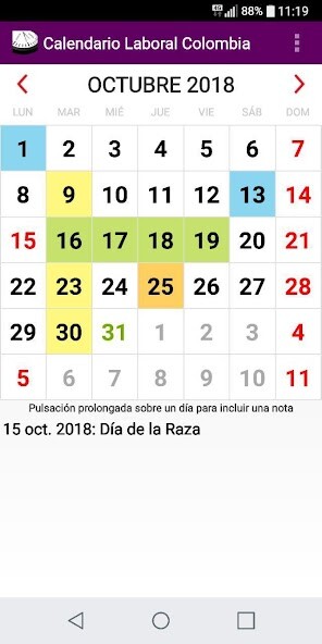 Run android online APK Calendario Colombia 2021 Feriados Nacionales from MyAndroid or emulate Calendario Colombia 2021 Feriados Nacionales using MyAndroid Run android online APK Calendario Colombia 2021 Feriados Nacionales from MyAndroid or emulate Calendario Colombia 2021 Feriados Nacionales using MyAndroid