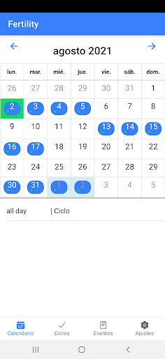 Run android online APK Calendario Fertilidad from MyAndroid or emulate Calendario Fertilidad using MyAndroid