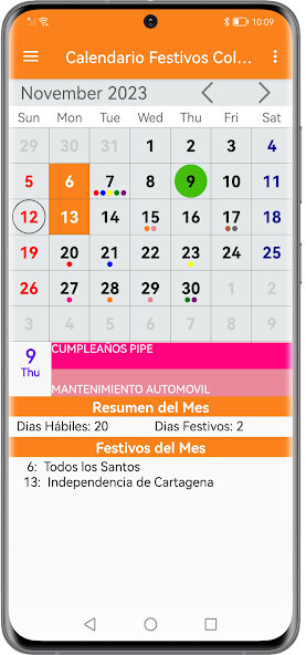 Run android online APK Calendario Festivos Colombia from MyAndroid or emulate Calendario Festivos Colombia using MyAndroid