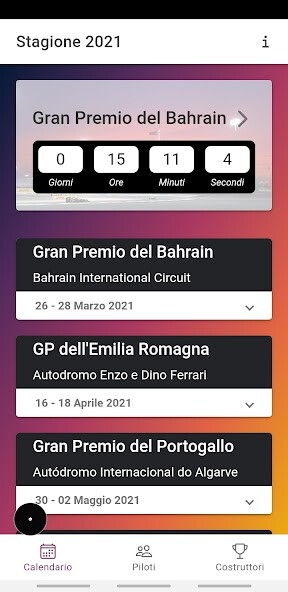 Run android online APK Calendario GP from MyAndroid or emulate Calendario GP using MyAndroid