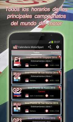 Emulate Android APK Calendario MotorSport Emulate Android APK Calendario MotorSport