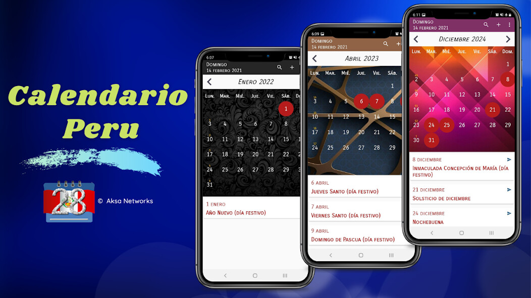 Run android online APK Calendario Perú from MyAndroid or emulate Calendario Perú using MyAndroid