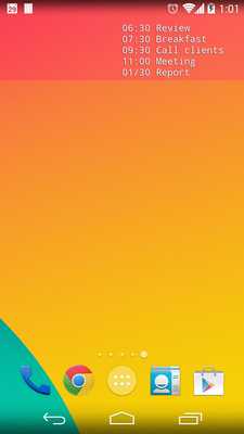 Emulate Android APK Calendar Mini