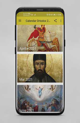 Run android online APK Calendar Ortodox 2021 from MyAndroid or emulate Calendar Ortodox 2021 using MyAndroid