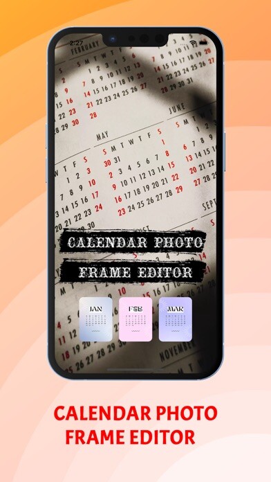 Emulate iPhone app Calendar Photo Frame Editor using MyAndroid