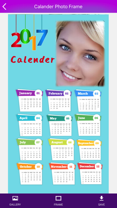 Emulate iPhone app Calendar Photo Frames 2017 using MyAndroid Emulate iPhone app Calendar Photo Frames 2017 using MyAndroid
