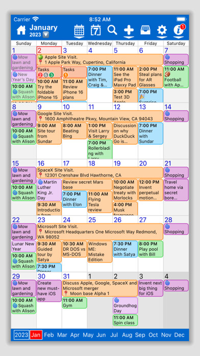 Emulate iPhone app Calendar Planner. using MyAndroid Emulate iPhone app Calendar Planner. using MyAndroid