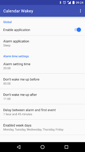 Run android online APK Calendar Wakey from MyAndroid or emulate Calendar Wakey using MyAndroid