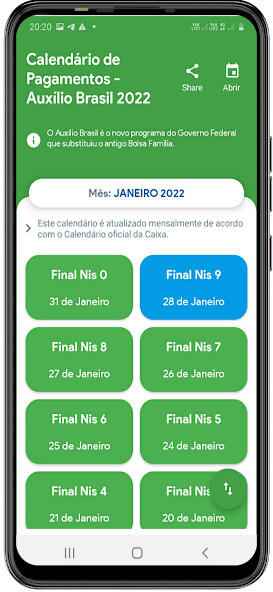 Run android online APK Calendário Auxilio BR 2022 from MyAndroid or emulate Calendário Auxilio BR 2022 using MyAndroid Run android online APK Calendário Auxilio BR 2022 from MyAndroid or emulate Calendário Auxilio BR 2022 using MyAndroid